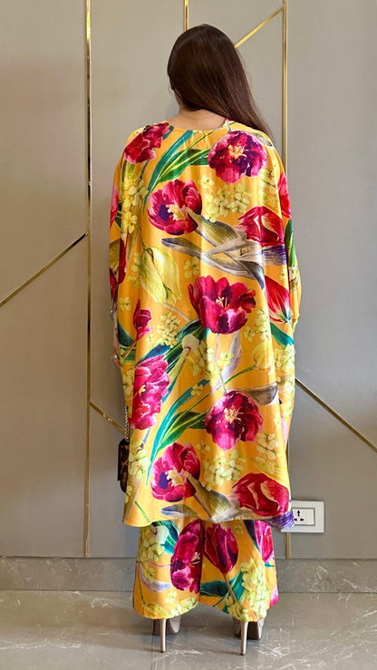Tropical Yellow Flowy Co-ord Set