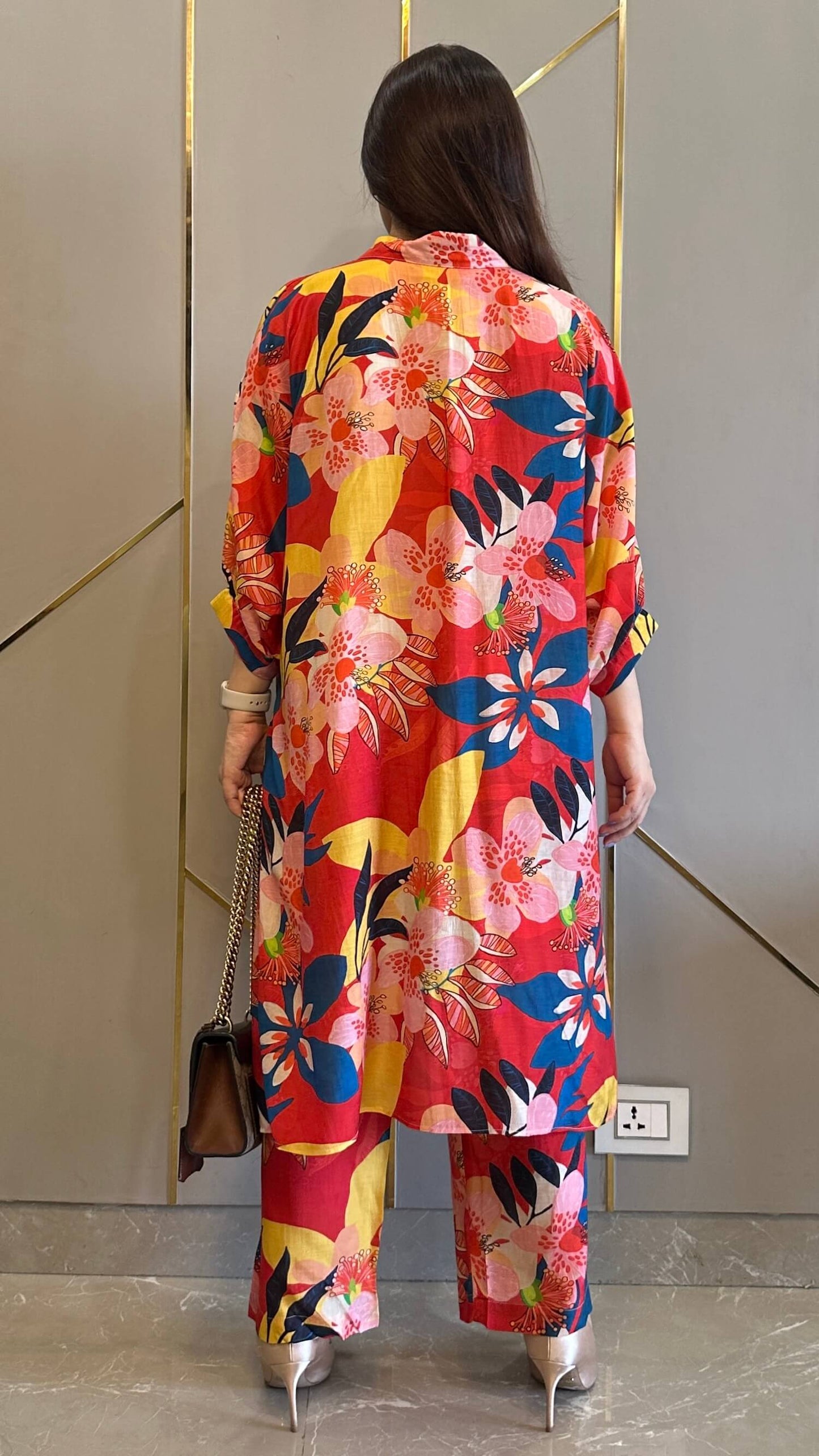 Marbella Red Printed Co-ord Set