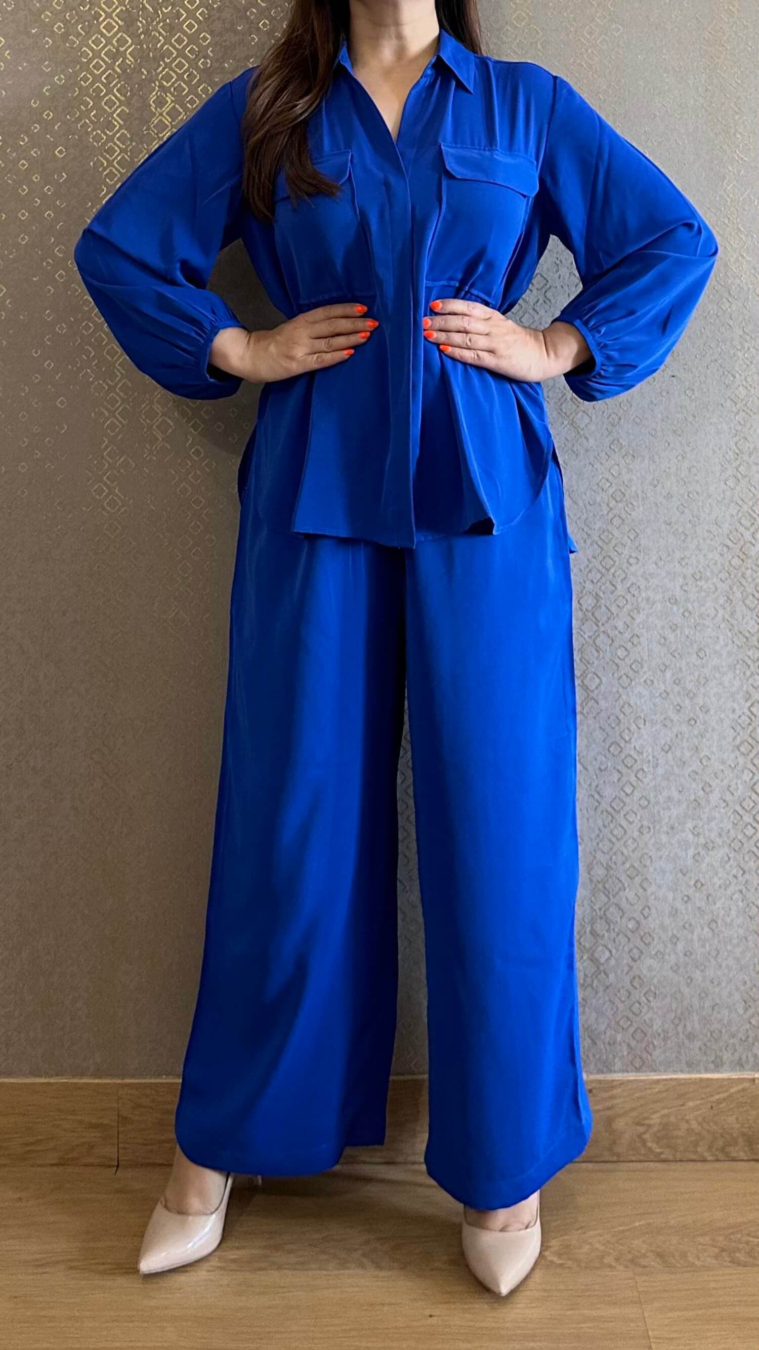 Royal Blue Travel Co-ord Set - Main Image