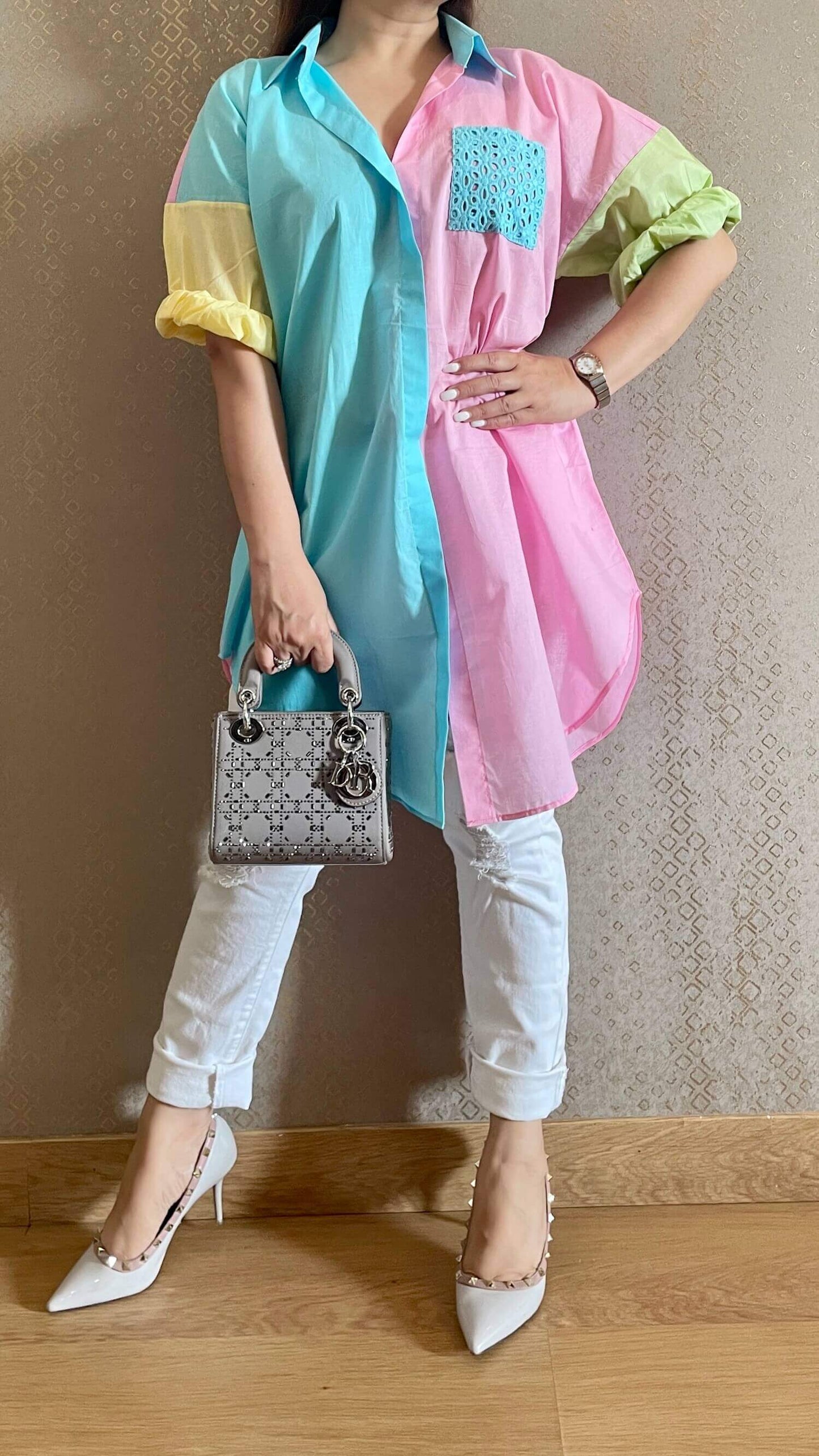 Colour Play Oversized Shirt