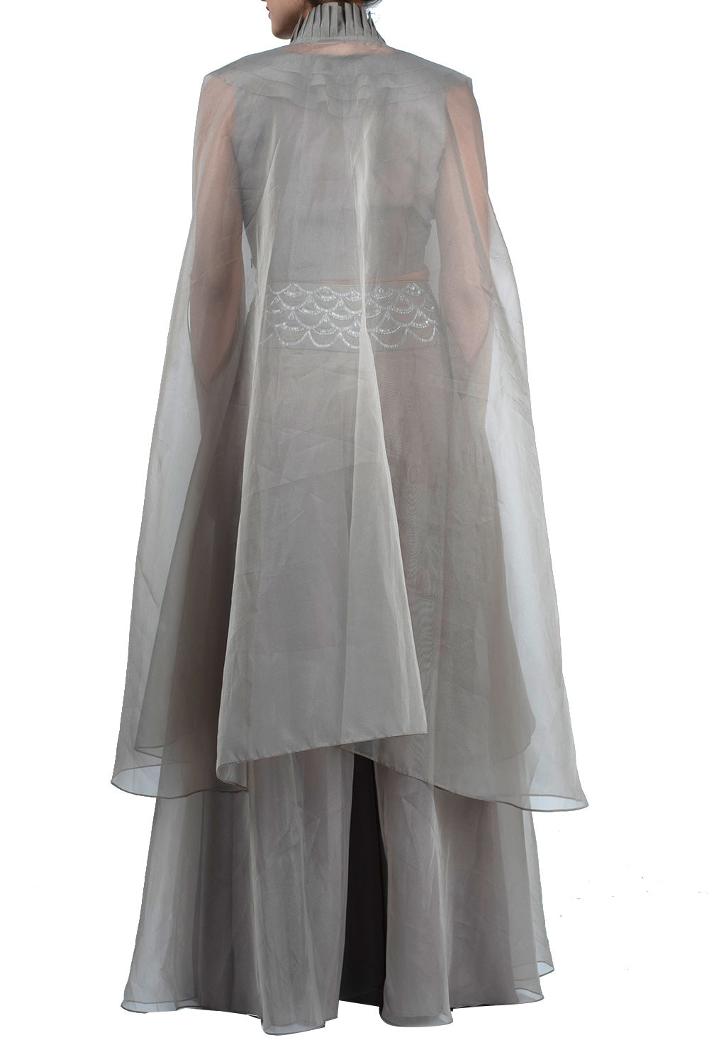 Ash grey cape set - kylee