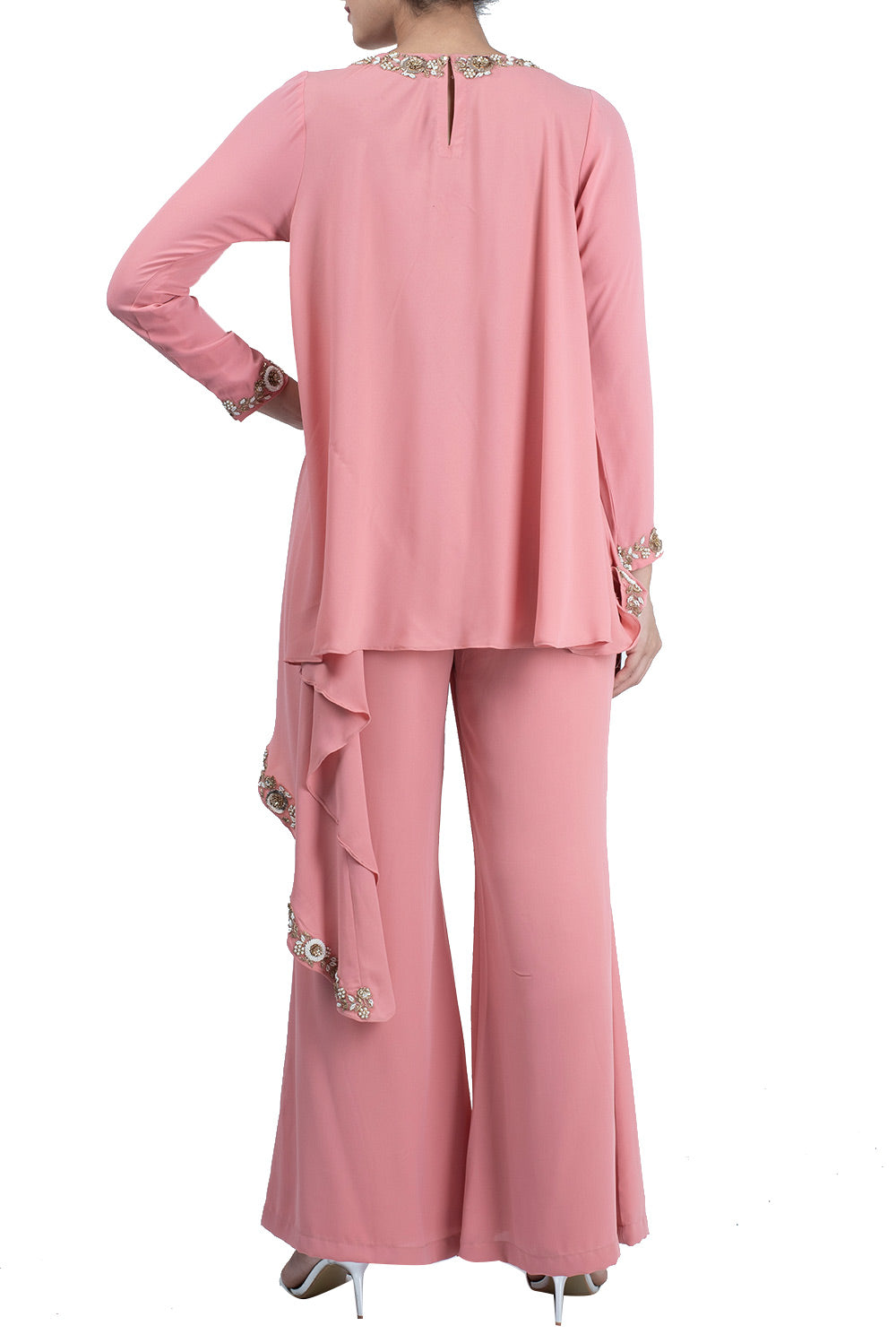 Blush Peach Tunic with Pants - kylee