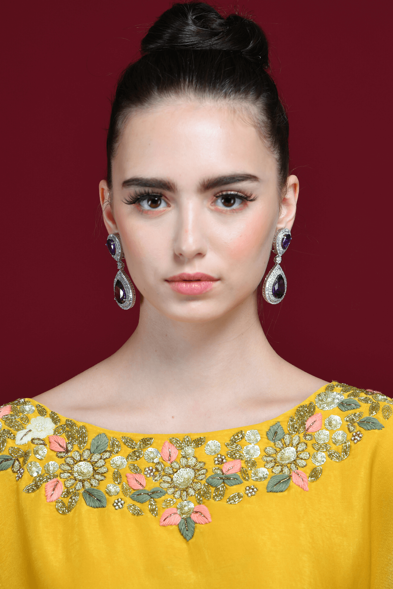 Mustard Yellow Cape And Dhoti Set - kylee