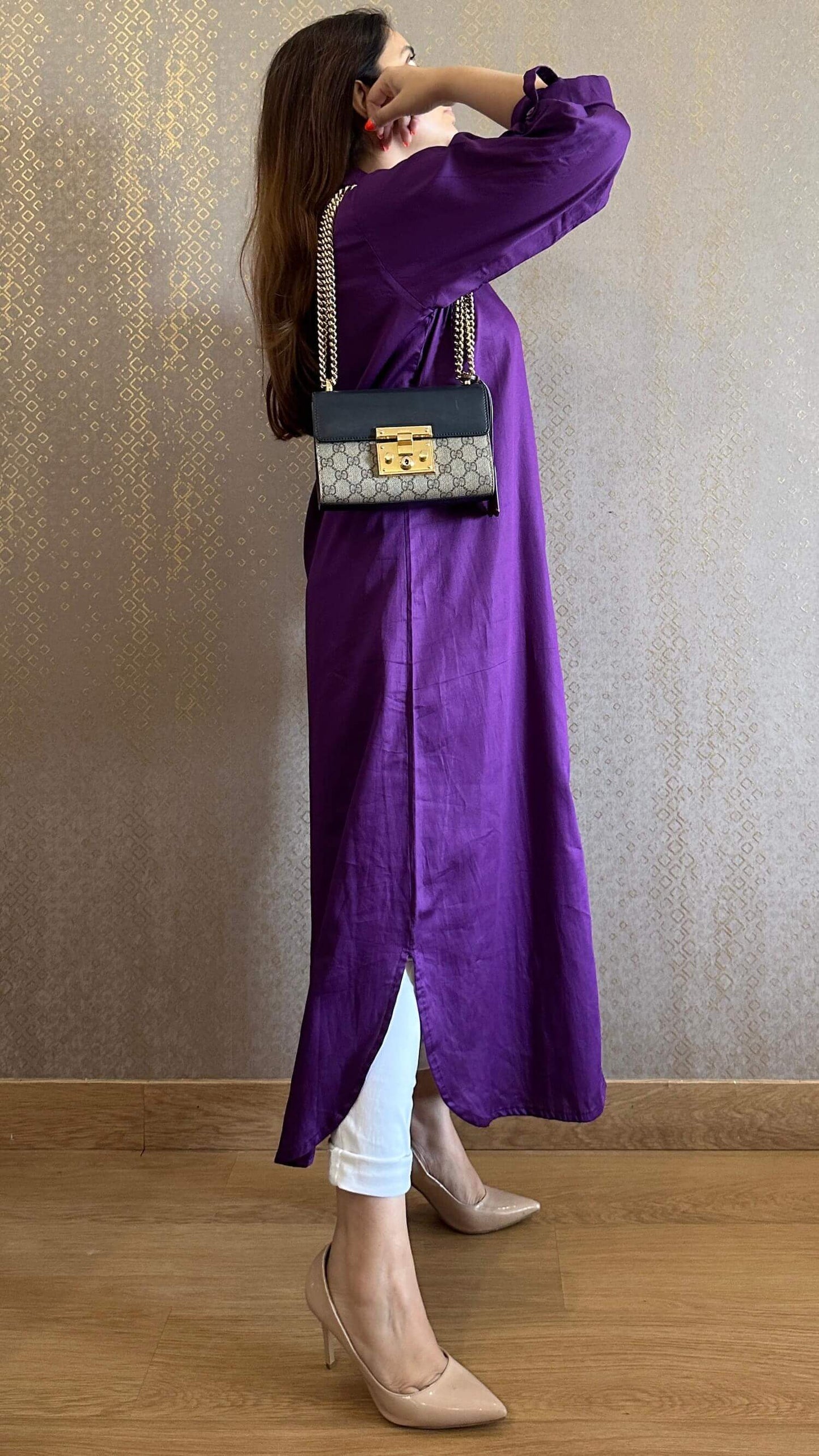 Purple Oversized Sitara Shirt