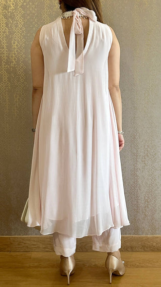 Pink Riviere Pearl Pastel Kurta with Pants