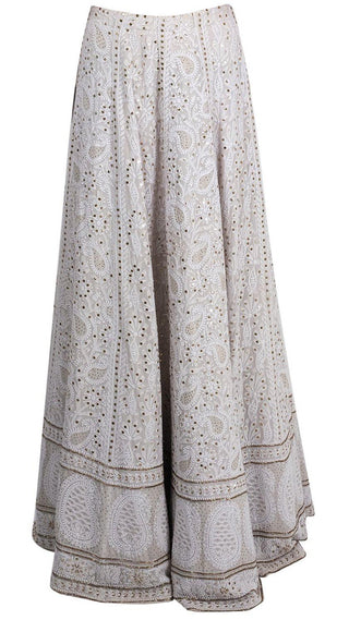 Grey Embroidered Lehenga Set