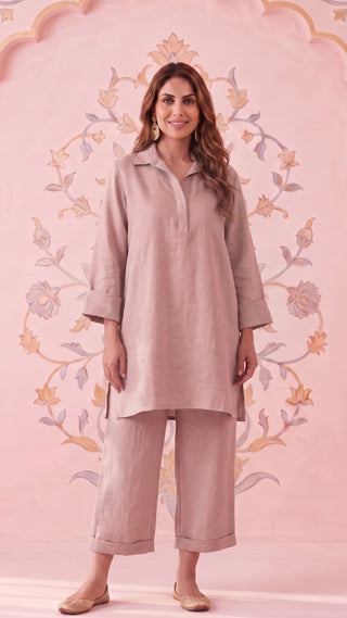 Dusky Rose Linen Co-ord Set
