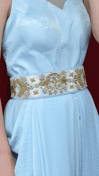 Powder Blue Cowl Tunic Dress