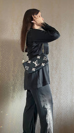 Load image into Gallery viewer, Shimmering Black Satin Co-ord Set
