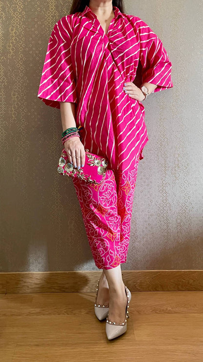 Bandhej Love Co-ord Set