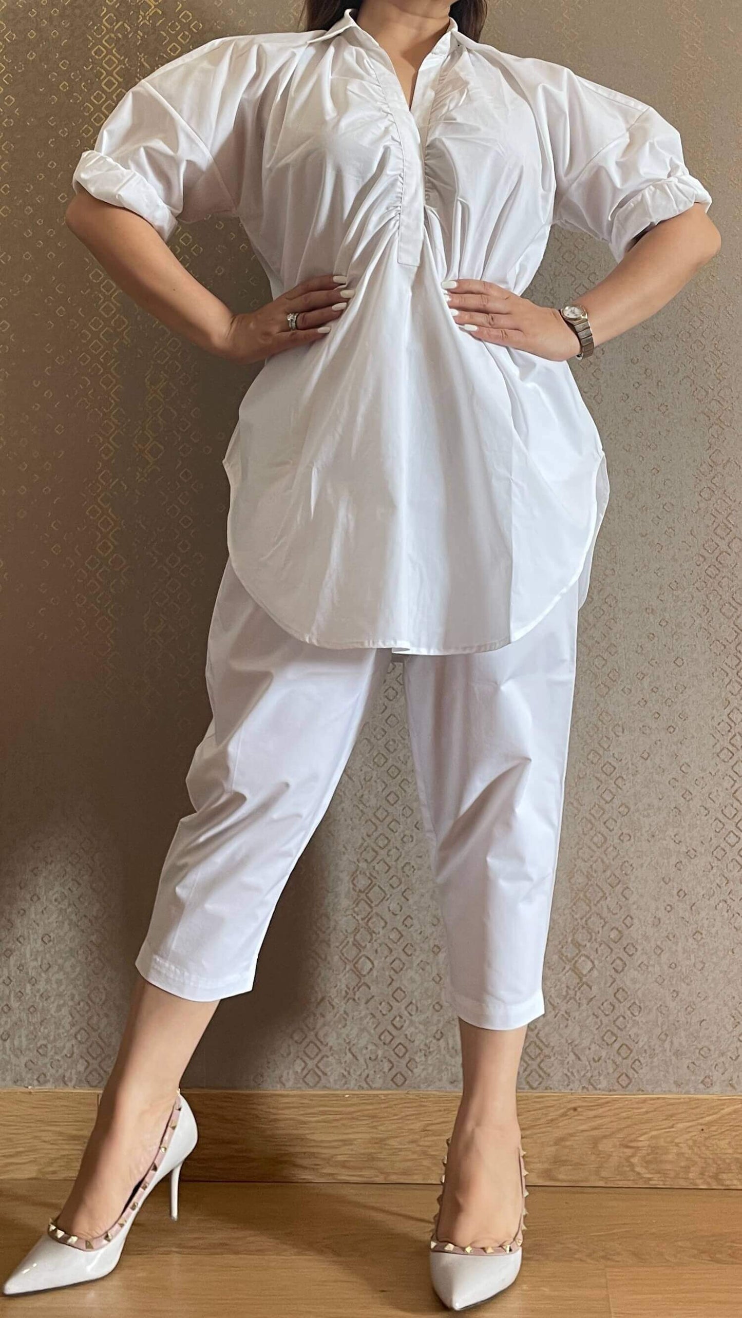 Pearl White Co-ord Set