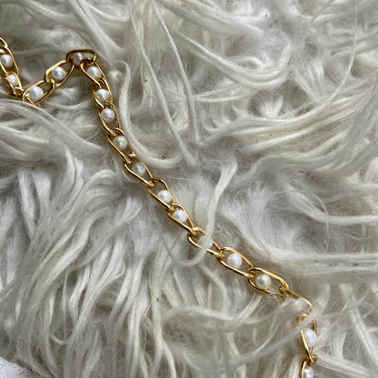 Pearl Mask Chain with Face Mask
