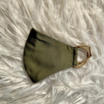 Load image into Gallery viewer, Satin Silk Mask (Olive Green) - kylee
