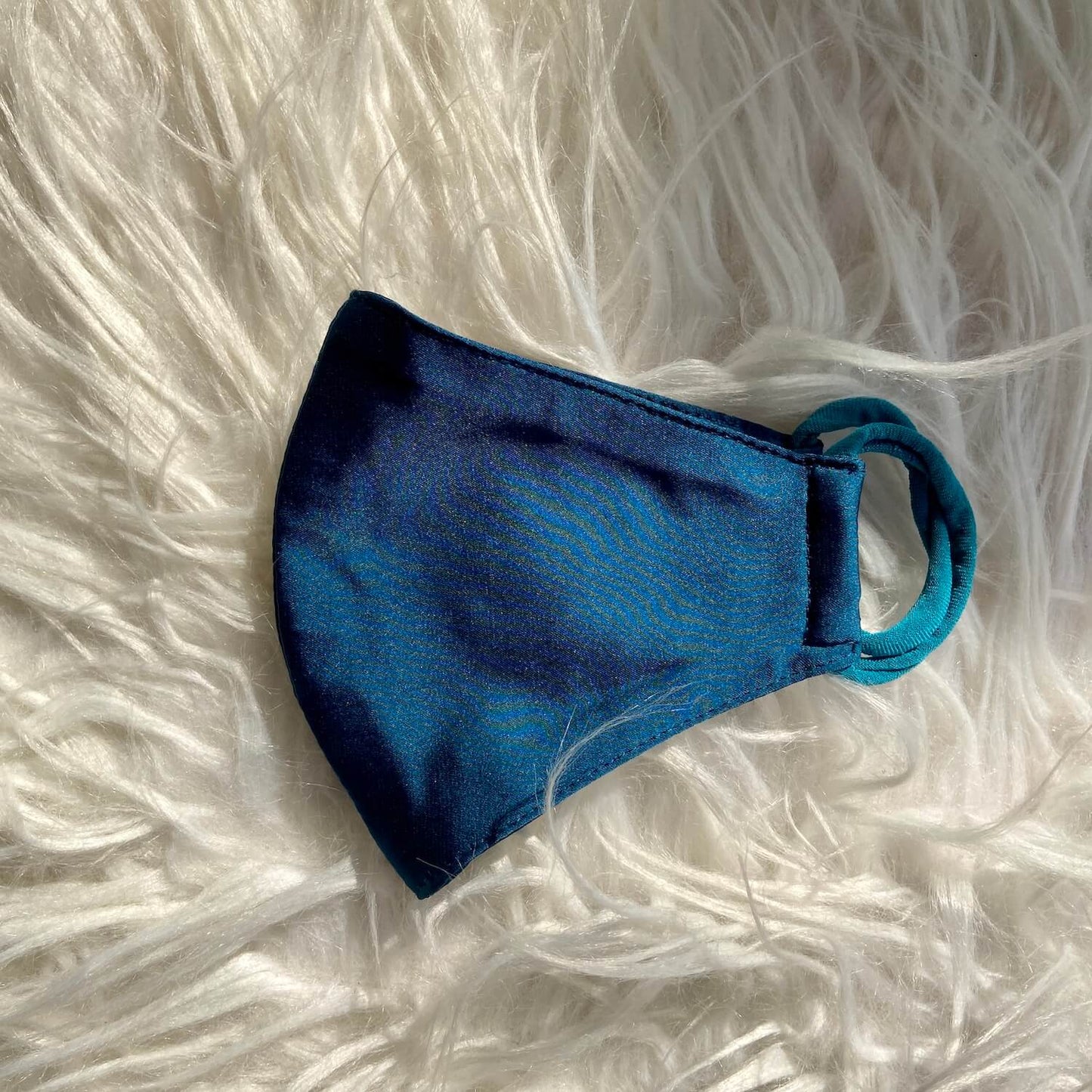 Satin Silk Mask (Azure Teal) - kylee