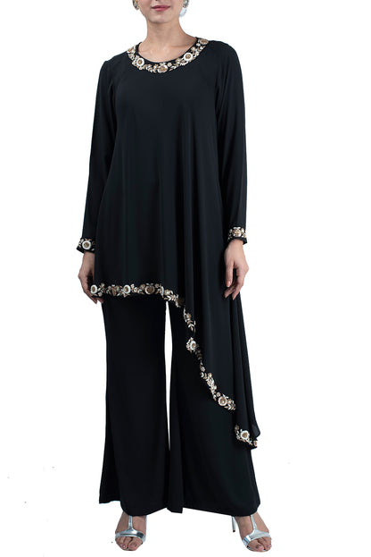 Black Tunic with Pants - kylee