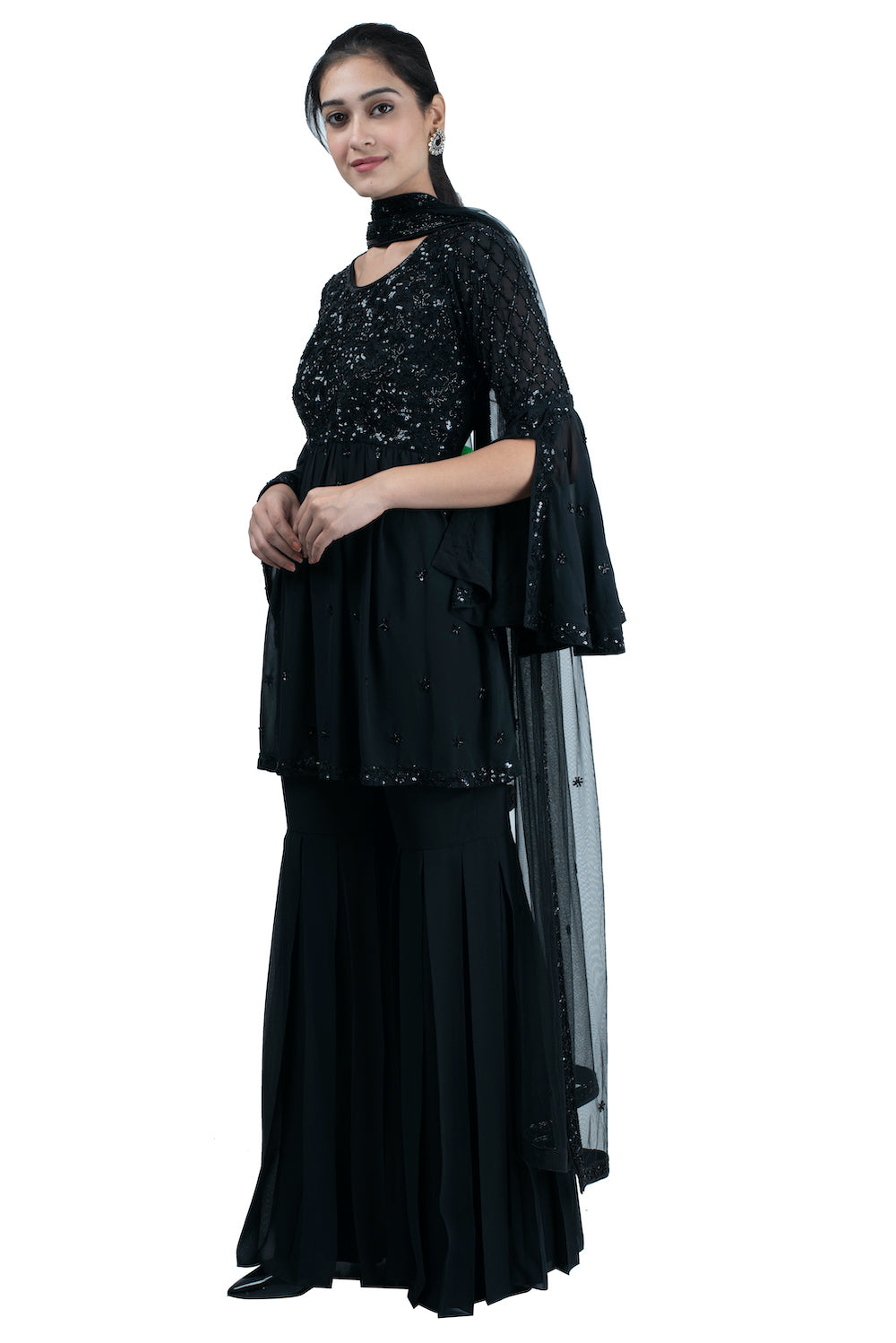 Buy Black Kurta Suit Sets for Women by Juniper Online | Ajio.com