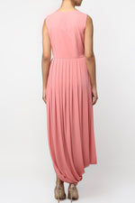 Load image into Gallery viewer, Pink Floral Embroidered Cowl Tunic - kylee
