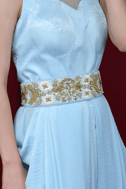Powder Blue Cowl Tunic Dress - kylee
